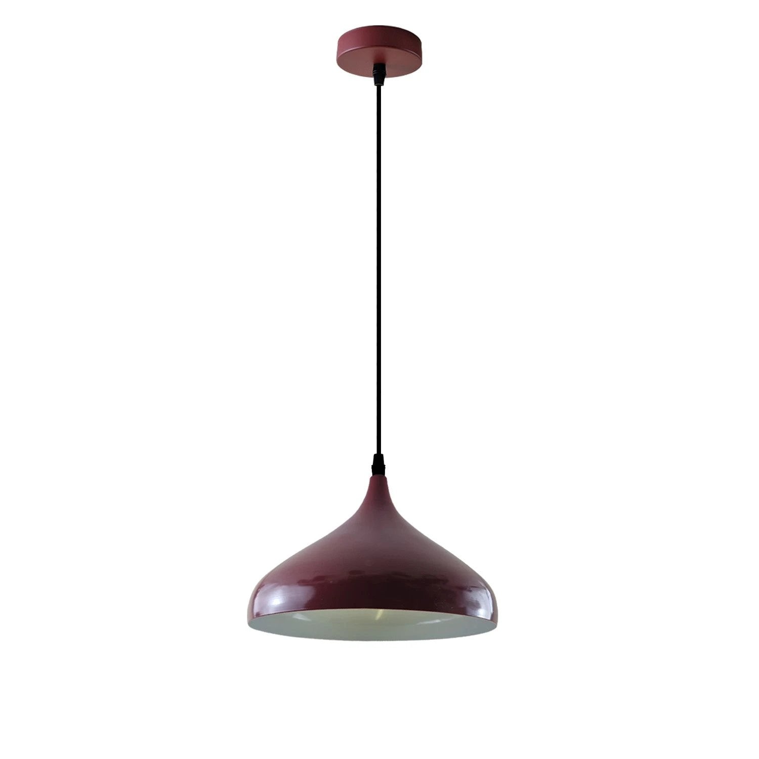 Modern Mosque Pendant Light Medium Burgundy Warm Glow Indoor Living Room E27 Ceiling Lamp by Un-branded