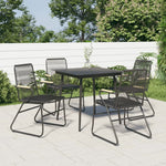 VidaXL Garden Dining Set Three Piece Outdoor PVC Rattan by vidaXL