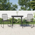 VidaXL Garden Dining Set Three Piece Outdoor PVC Rattan by vidaXL