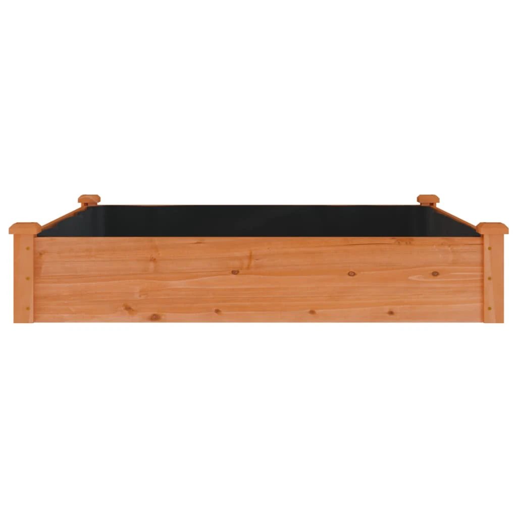 vidaXL vidaXL Garden Raised Bed with Liner 120x45x25 cm Solid Wood Fir - Raised Beds