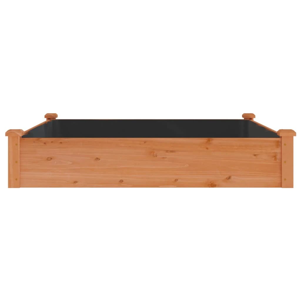 vidaXL vidaXL Garden Raised Bed with Liner 120x45x25 cm Solid Wood Fir - Raised Beds