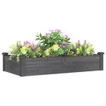 vidaXL vidaXL Garden Raised Bed with Liner 120x45x25 cm Solid Wood Fir - Raised Beds