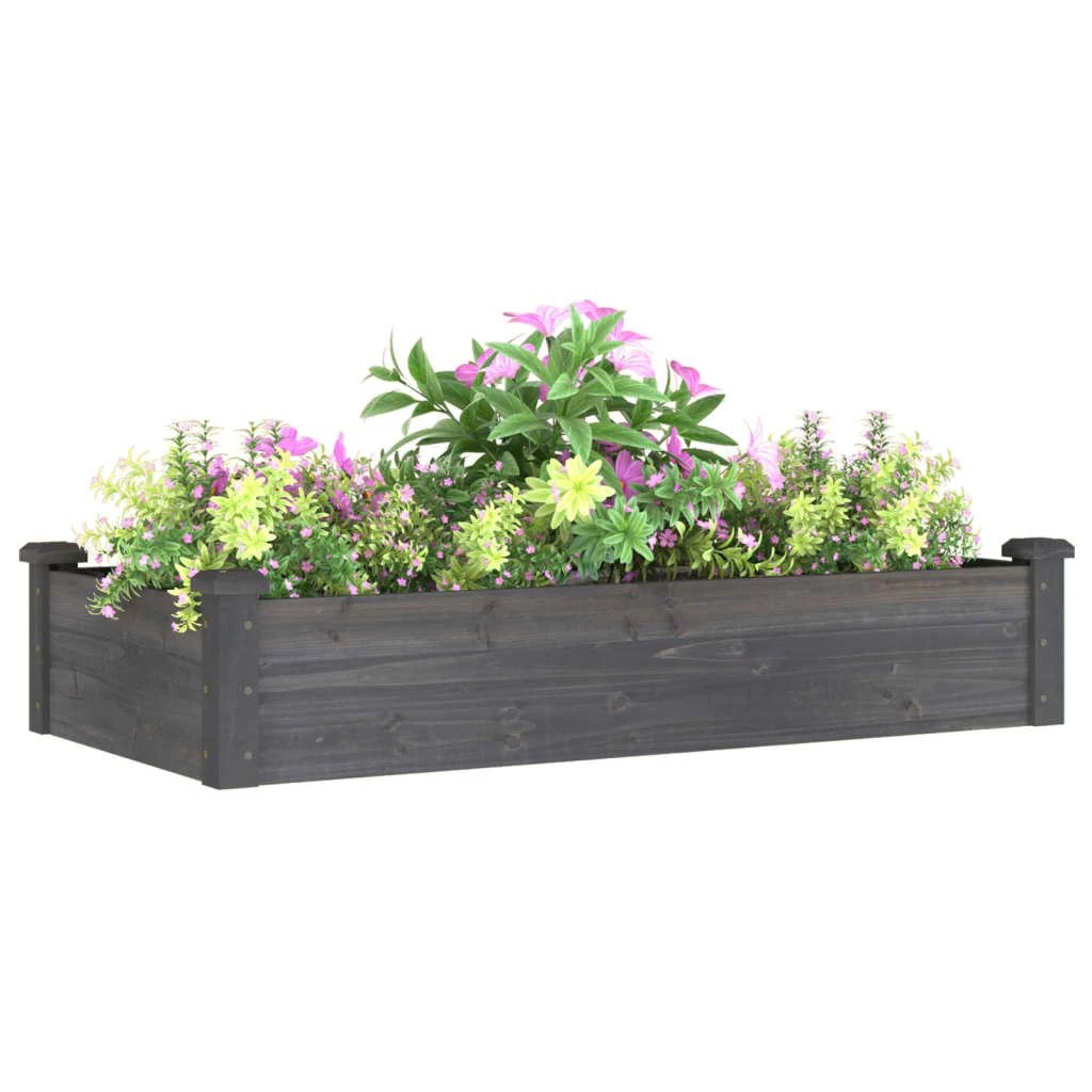 vidaXL vidaXL Garden Raised Bed with Liner 120x45x25 cm Solid Wood Fir - Raised Beds