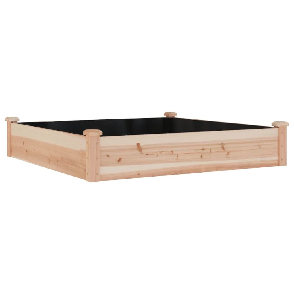 vidaXL vidaXL Garden Raised Bed with Liner 120x45x25 cm Solid Wood Fir - Raised Beds