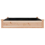 vidaXL vidaXL Garden Raised Bed with Liner 120x45x25 cm Solid Wood Fir - Raised Beds