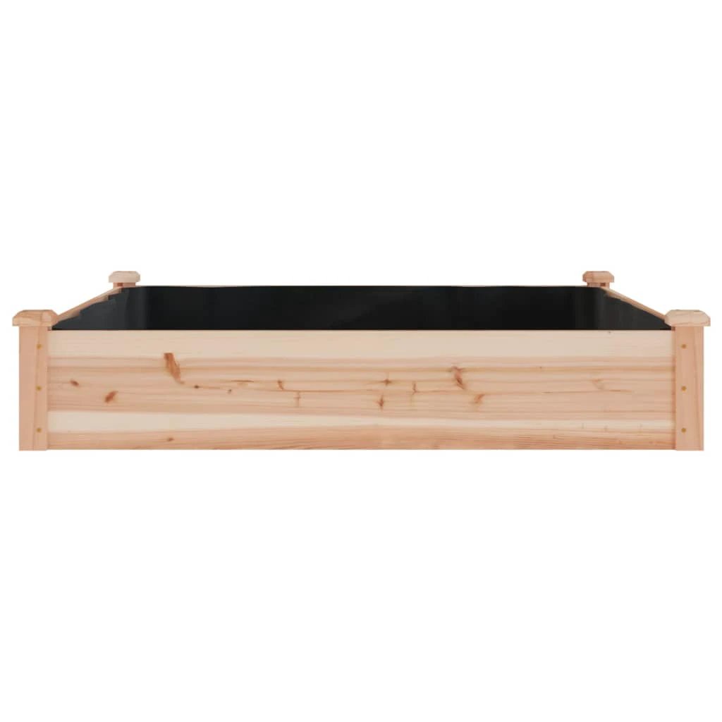 vidaXL vidaXL Garden Raised Bed with Liner 120x45x25 cm Solid Wood Fir - Raised Beds