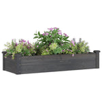 vidaXL Garden Raised Bed with Liner 120x45x25 cm Solid Wood Fir by vidaXL