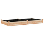 vidaXL Garden Raised Bed with Liner 120x45x25 cm Solid Wood Fir by vidaXL