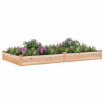 vidaXL Garden Raised Bed with Liner 120x45x25 cm Solid Wood Fir by vidaXL