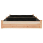 vidaXL Garden Raised Bed with Liner 120x45x25 cm Solid Wood Fir by vidaXL
