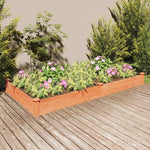 vidaXL Garden Raised Bed with Liner 120x45x25 cm Solid Wood Fir by vidaXL