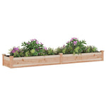 vidaXL Garden Raised Bed with Liner 120x45x25 cm Solid Wood Fir by vidaXL