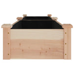 vidaXL Garden Raised Bed with Liner 120x45x25 cm Solid Wood Fir by vidaXL