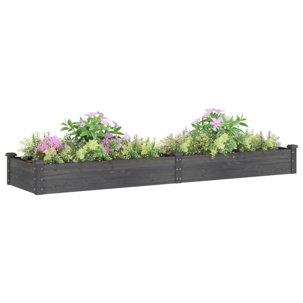 vidaXL vidaXL Garden Raised Bed with Liner 120x45x25 cm Solid Wood Fir - Raised Beds