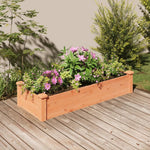 vidaXL vidaXL Garden Raised Bed with Liner 120x45x25 cm Solid Wood Fir - Raised Beds