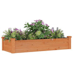 vidaXL vidaXL Garden Raised Bed with Liner 120x45x25 cm Solid Wood Fir - Raised Beds
