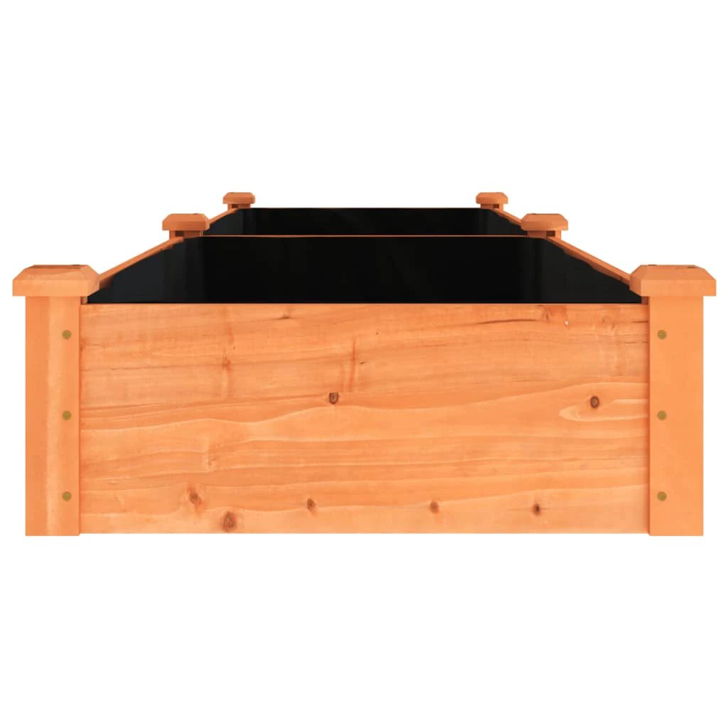 vidaXL vidaXL Garden Raised Bed with Liner 120x45x25 cm Solid Wood Fir - Raised Beds