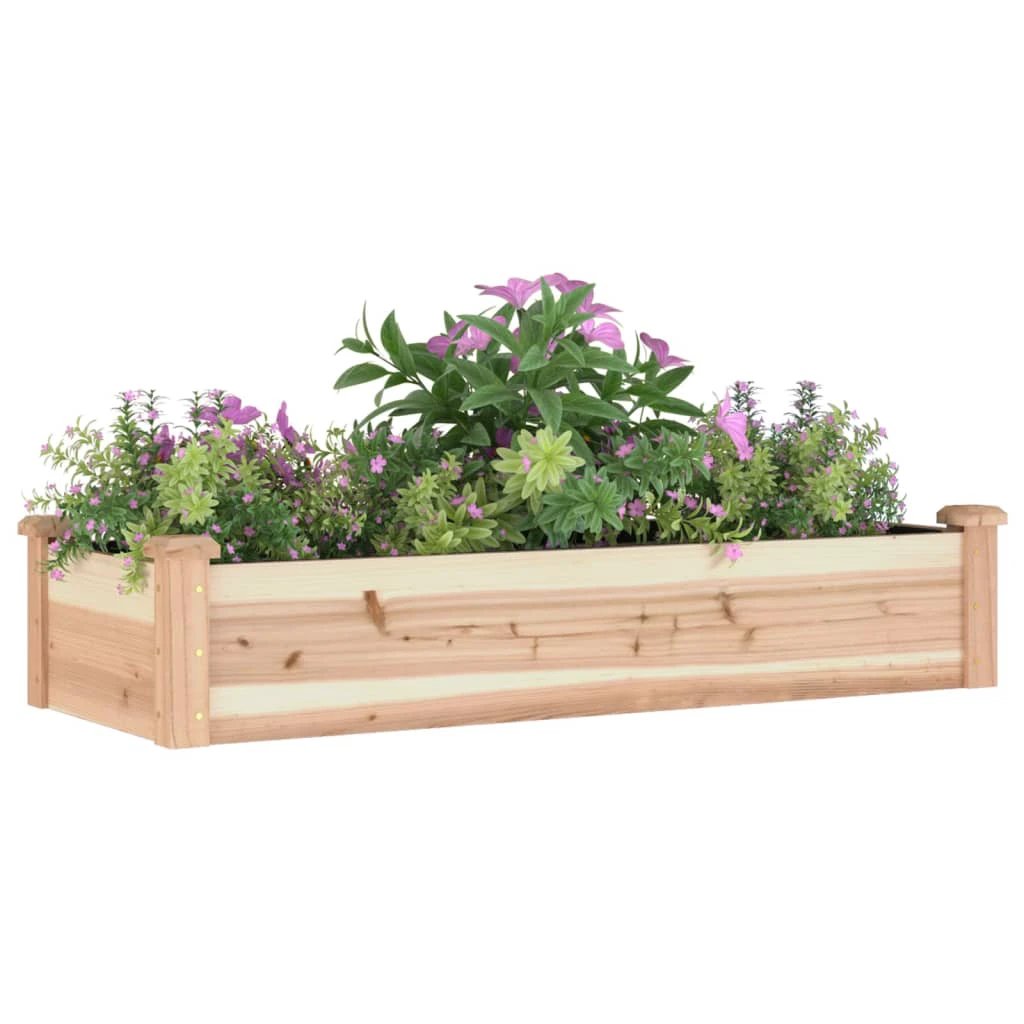 vidaXL vidaXL Garden Raised Bed with Liner 120x45x25 cm Solid Wood Fir - Raised Beds