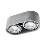 Sollux Lighting Industrial Concrete Ceiling Lamp GU10 Dual Spotlight 27x14x9 cm For Modern Homes - Ceiling Lights