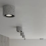 Industrial Concrete Ceiling Lamp GU10 Dual Spotlight 27x14x9 cm For Modern Homes by Sollux Lighting