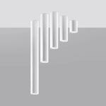 Lagos Ceiling Lamp Steel 6x6x40cm Modern GU10 by Sollux Lighting