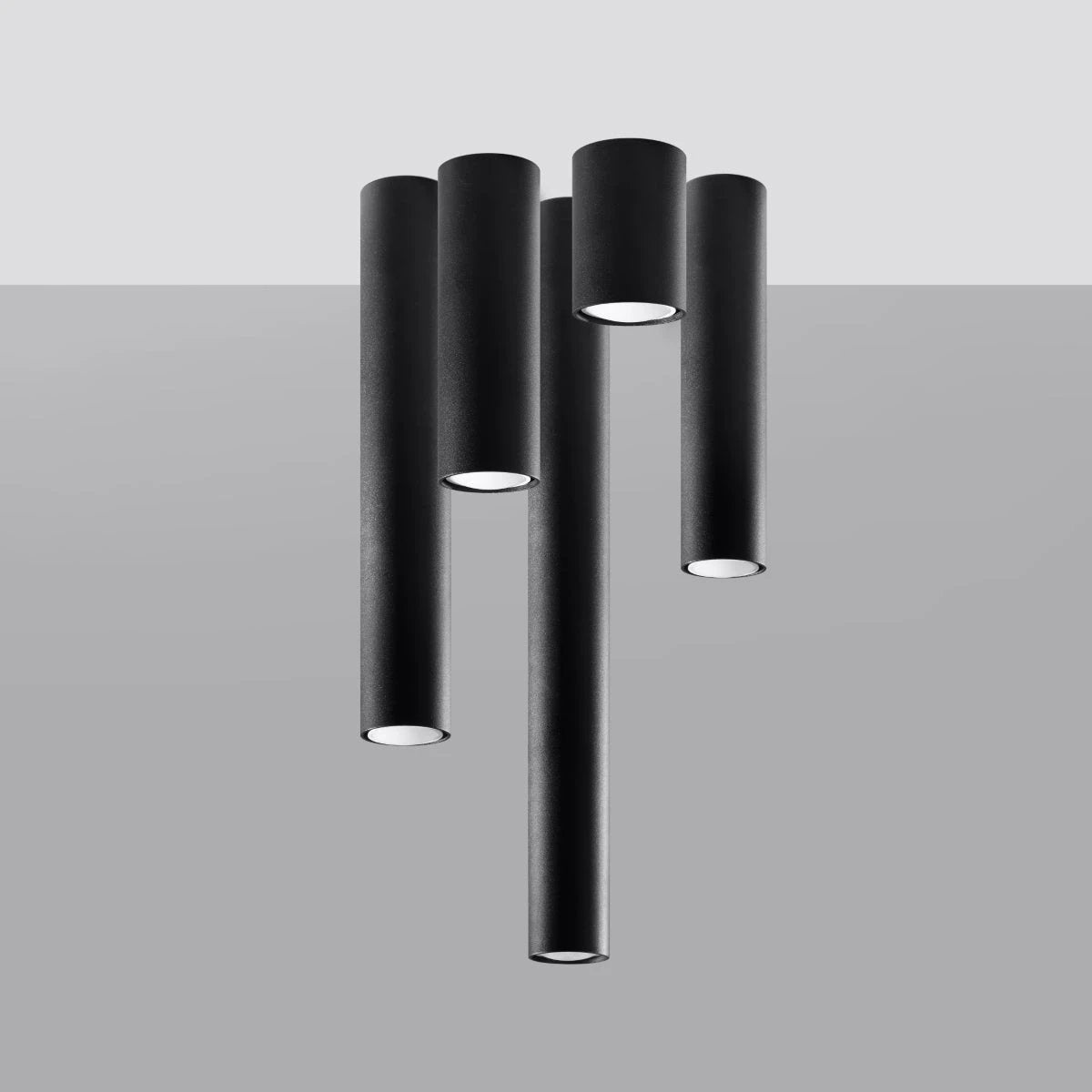Lagos Ceiling Lamp 6x6x40 cm Steel GU10 Indoor by Sollux Lighting