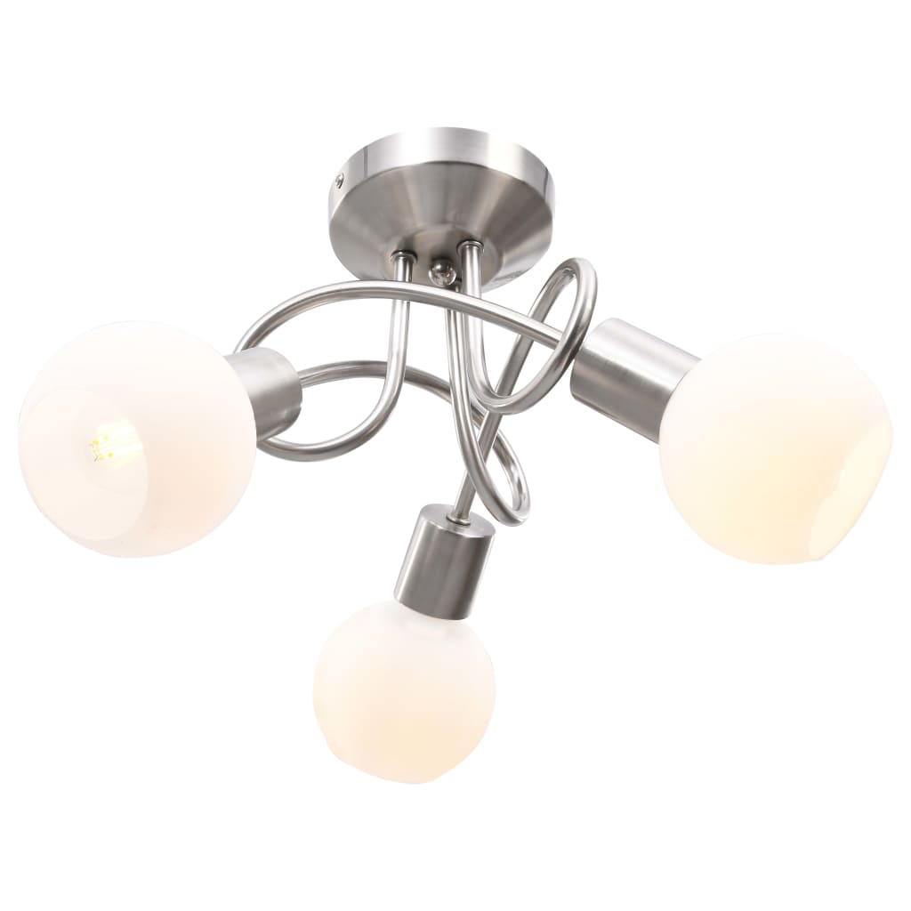 VidaXL Ceiling Lamp 3-Bulb Ceramic Shades Lounge - vidaXL - Home Symphony