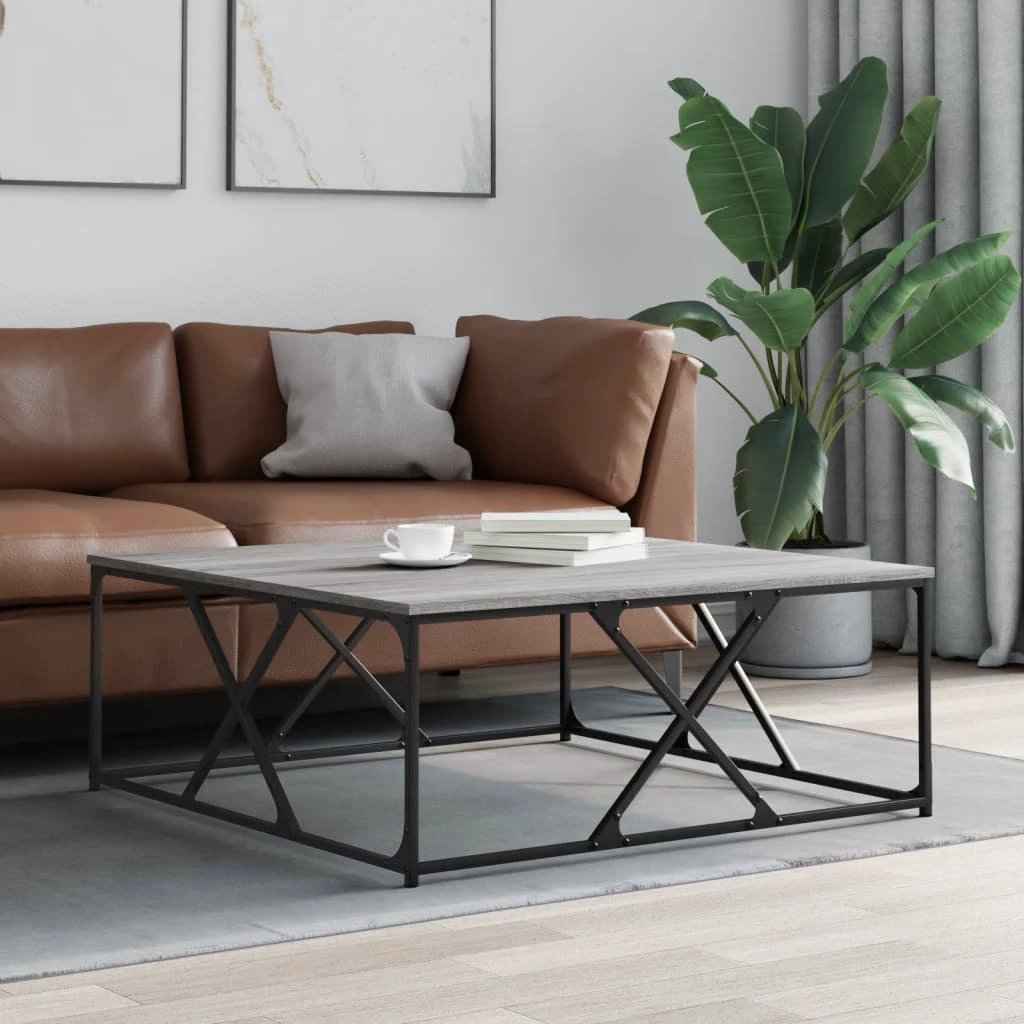 VidaXL Coffee Table 100x100x40cm Engineered Wood Living Room by vidaXL