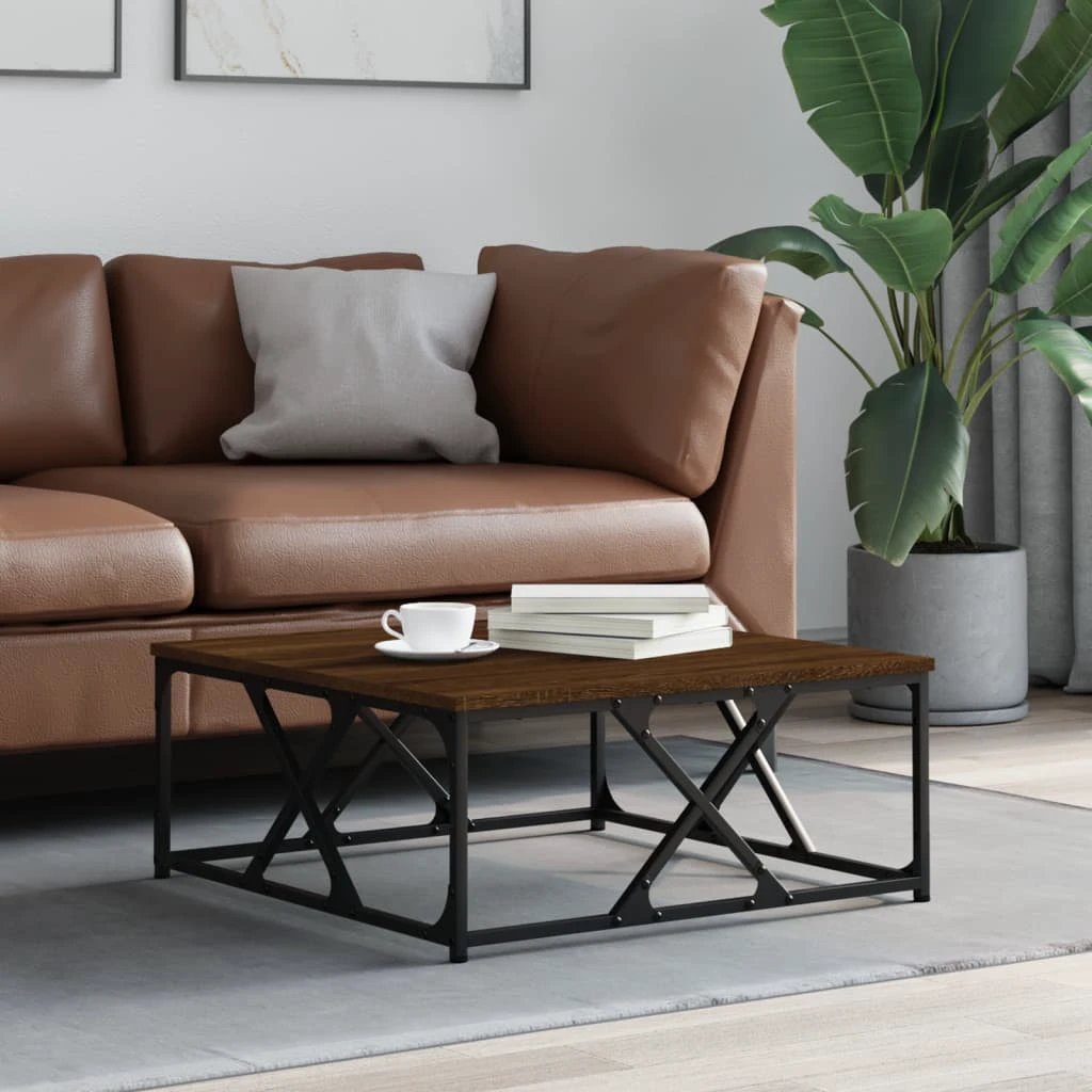 VidaXL Coffee Table 100x100x40cm Engineered Wood Living Room by vidaXL