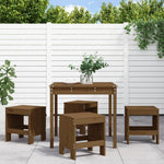 vidaXL VidaXL Garden Dining Set Solid Pine Wood 5 Piece Outdoor - Garden Set