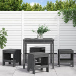 vidaXL VidaXL Garden Dining Set Solid Pine Wood 5 Piece Outdoor - Garden Set