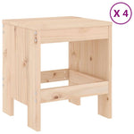 VidaXL Garden Dining Set Solid Pine Wood 5 Piece Outdoor by vidaXL