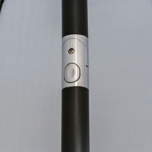 Outsunny 2.5m Round Curved Adjustable Parasol Sun Umbrella Metal Pole Grey - Home Symphony