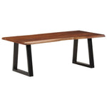 vidaXL VidaXL Coffee Table 110x55x40 cm Solid Acacia Live Edge for Modern Living Rooms - Coffee Table