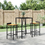 vidaXL Outdoor Bar Table Brown 70x70x110 cm Poly Rattan by vidaXL