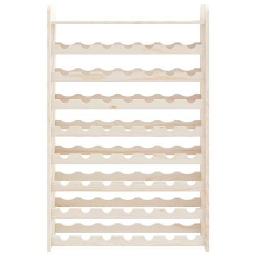 vidaXL Wooden Wine Rack 33x25x37 cm Solid Pine with Ample Storage for Wine Enthusiasts, perfect for showcasing your collection.