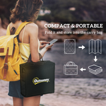 Outsunny waterproof outdoor rug with LED lights, 182x274 cm, USB-powered, reversible patio flooring