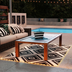 Outsunny Waterproof Outdoor Rug 182x274cm LED Lights Patio - Outsunny - Home Symphony