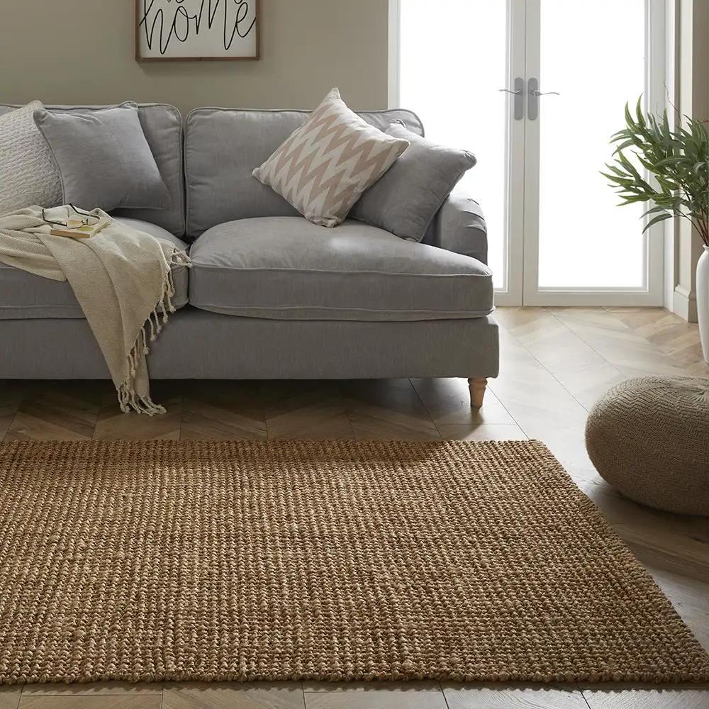Esselle Home Whitefield Handwoven Boucle 120x170cm Natural Rug - Rug