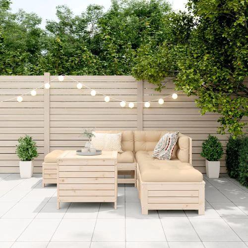 vidaXL 6 Piece Garden Sofa Set with Cushions for Outdoor Relaxation and Entertaining by vidaXL