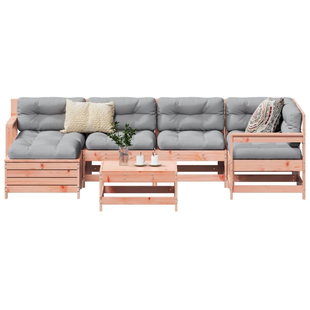 vidaXL 7 Piece Garden Sofa Set Solid Wood Pine by vidaXL