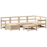 vidaXL 7 Piece Garden Sofa Set Solid Wood Pine by vidaXL