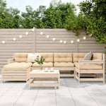 vidaXL 7 Piece Garden Sofa Set Solid Wood Pine by vidaXL