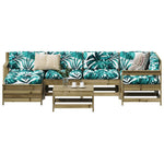 vidaXL vidaXL 7 Piece Garden Sofa Set Solid Wood Pine - Garden Sofa Sets