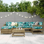 vidaXL 7 Piece Garden Sofa Set Solid Wood Pine by vidaXL
