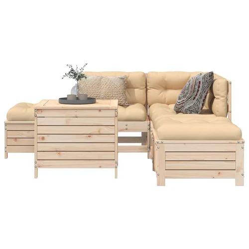 vidaXL vidaXL 6 Piece Garden Sofa Set with Cushions for Outdoor Relaxation and Entertaining - Garden Sofa Sets