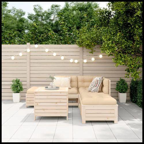 vidaXL vidaXL 6 Piece Garden Sofa Set with Cushions for Outdoor Relaxation and Entertaining - Garden Sofa Sets