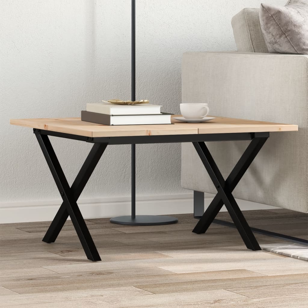 VidaXL Coffee Table 60x60x40 X-Frame Home - vidaXL - Home Symphony