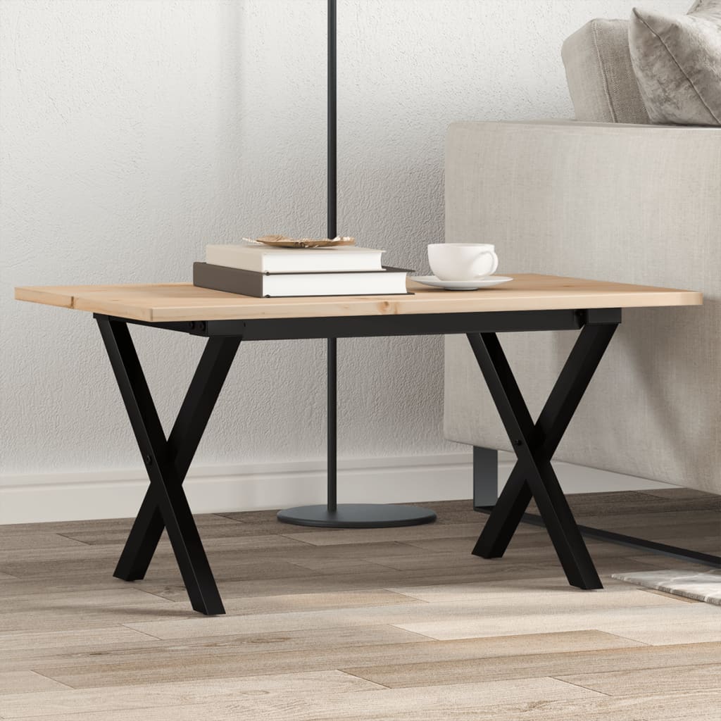 VidaXL Coffee Table 80x50x40 X Frame Living Room - vidaXL - Home Symphony