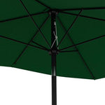 Outsunny Rectangular Market Umbrella 2 x 3 Meter with Crank Handle for Outdoor Patio Use by Outsunny